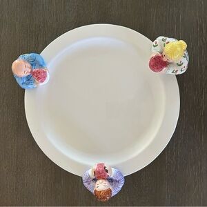 1997 Vintage Ceramic Cake Plate